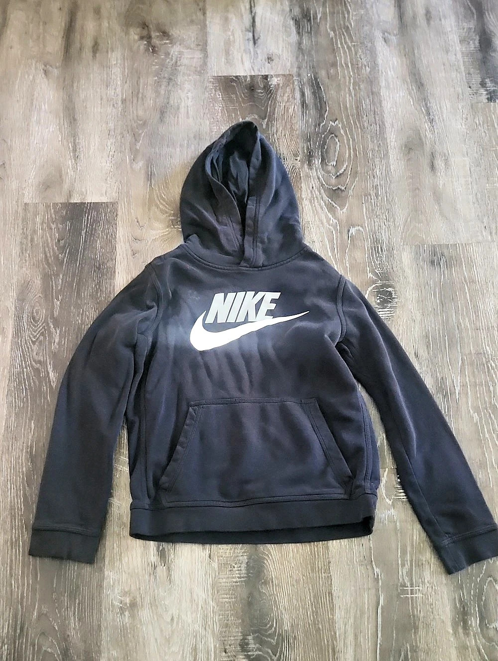 Nike Sportswear Club Fleece Graphic Pullover Hoodie Kids Black